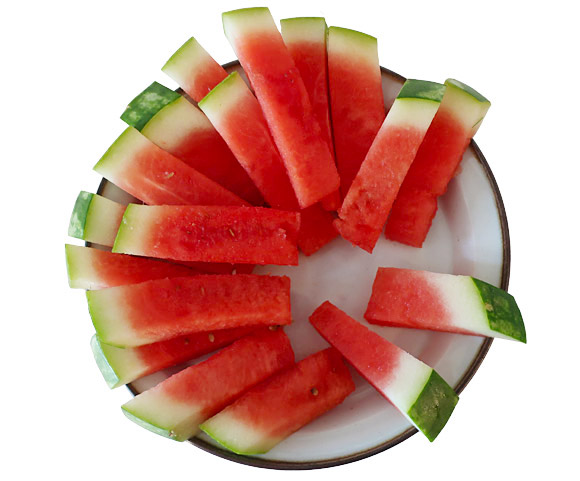 Watermelon sticks - after